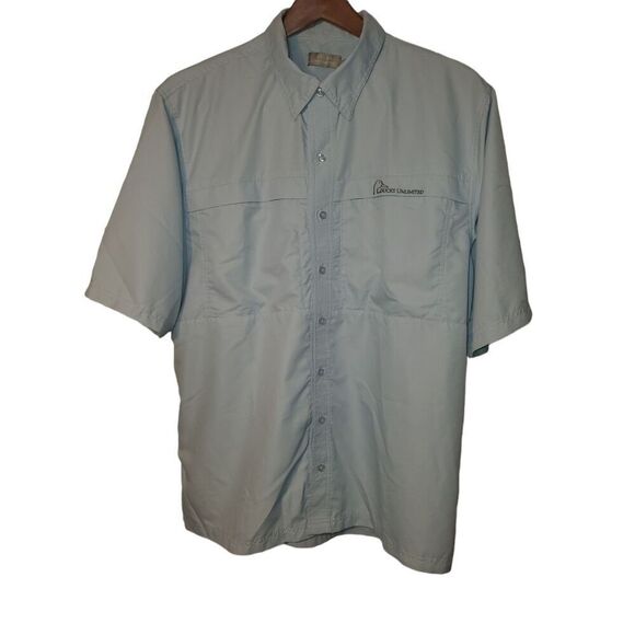 Mens Ducks Unlimited Short Sleeve Button down Shirt Size XL. [MSB5033] - Picture 1 of 4